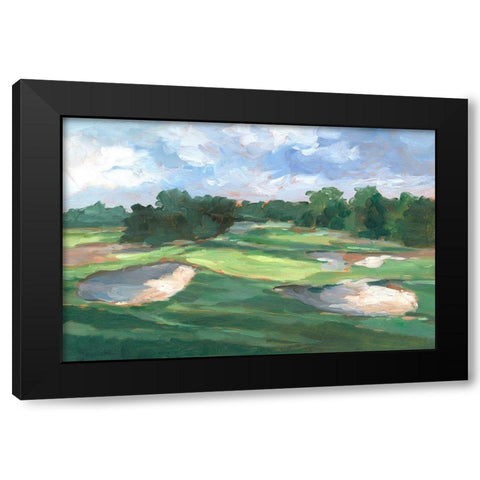 Golf Course Study III Black Modern Wood Framed Art Print with Double Matting by Harper, Ethan