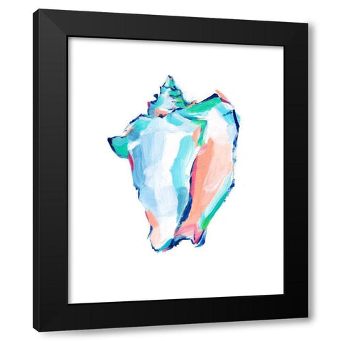 Pop Shell Study I Black Modern Wood Framed Art Print with Double Matting by Harper, Ethan
