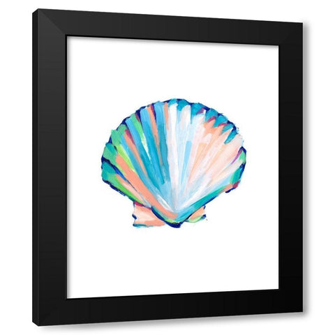 Pop Shell Study III Black Modern Wood Framed Art Print with Double Matting by Harper, Ethan