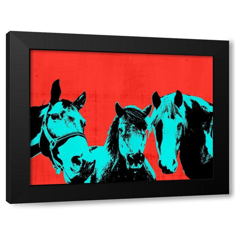 Pop Art Farm I Black Modern Wood Framed Art Print with Double Matting by Warren, Annie