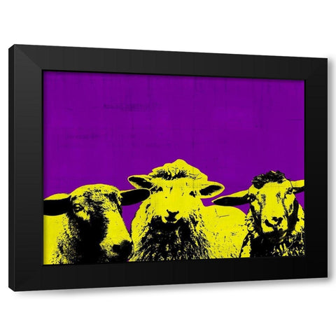 Pop Art Farm IV Black Modern Wood Framed Art Print with Double Matting by Warren, Annie
