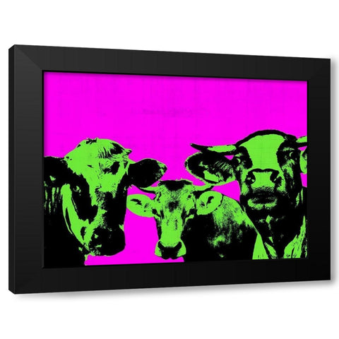 Pop Art Farm VI Black Modern Wood Framed Art Print by Warren, Annie
