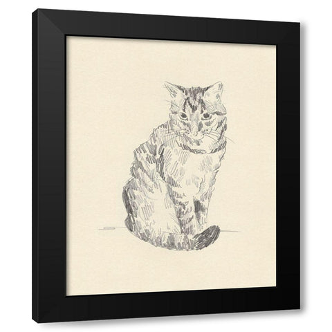House Cat I Black Modern Wood Framed Art Print by Green, Jacob