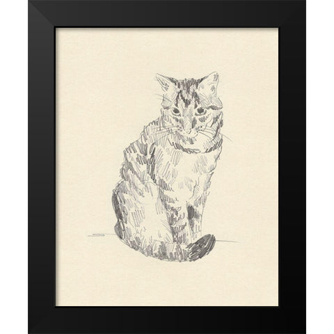 House Cat I Black Modern Wood Framed Art Print by Green, Jacob