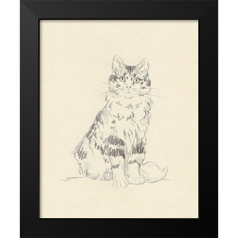 House Cat III Black Modern Wood Framed Art Print by Green, Jacob