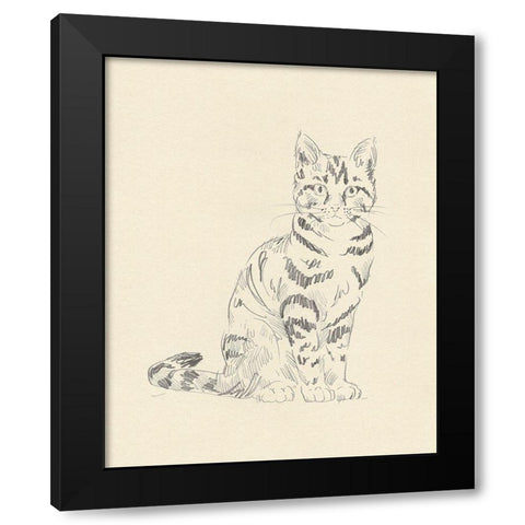 House Cat IV Black Modern Wood Framed Art Print by Green, Jacob