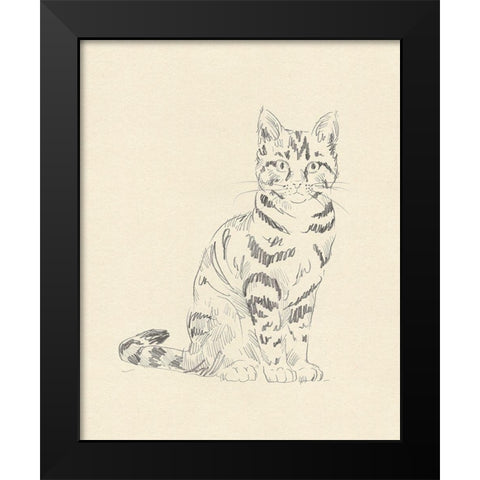 House Cat IV Black Modern Wood Framed Art Print by Green, Jacob