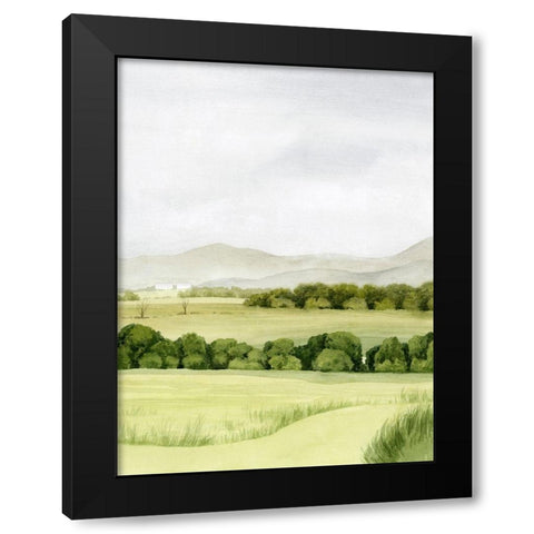 Lush Farmland II Black Modern Wood Framed Art Print with Double Matting by Popp, Grace