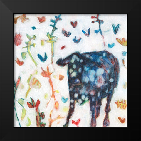 Moona II Black Modern Wood Framed Art Print by Jachimiec, Sue