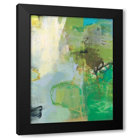 Mod I Black Modern Wood Framed Art Print by Jachimiec, Sue
