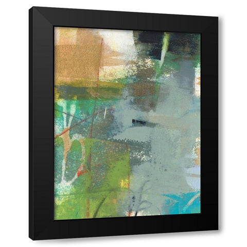 Mod II Black Modern Wood Framed Art Print by Jachimiec, Sue