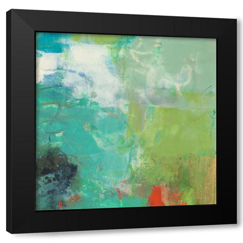 Mod VI Black Modern Wood Framed Art Print with Double Matting by Jachimiec, Sue