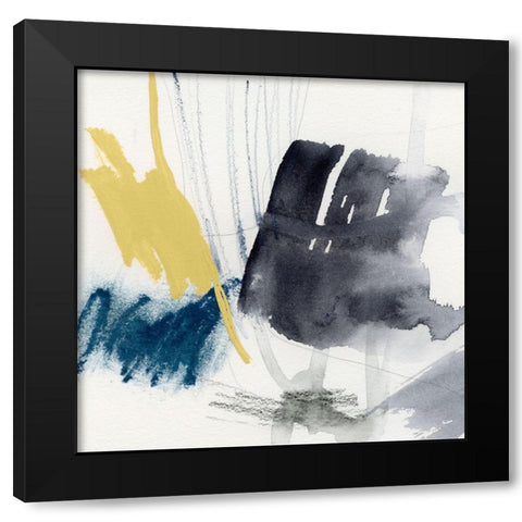 Lemon and Indigo II Black Modern Wood Framed Art Print by Barnes, Victoria