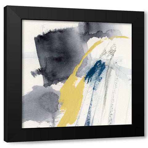 Lemon and Indigo III Black Modern Wood Framed Art Print by Barnes, Victoria