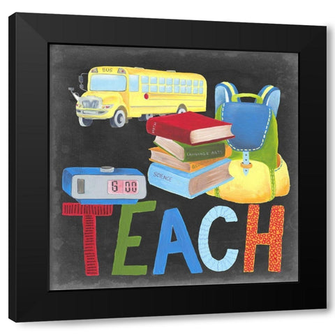 Desk Tools II Black Modern Wood Framed Art Print by Moore, Regina