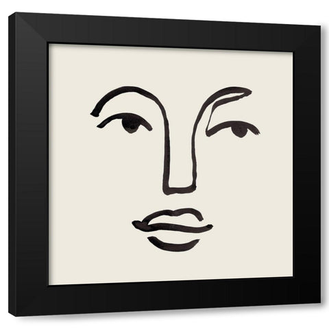 Subtle Expression II Black Modern Wood Framed Art Print by Warren, Annie