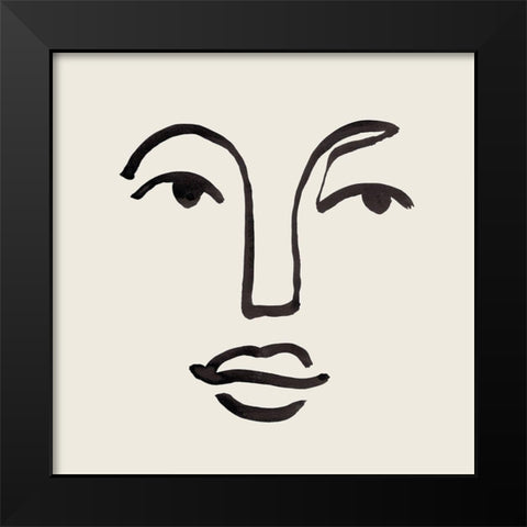 Subtle Expression II Black Modern Wood Framed Art Print by Warren, Annie