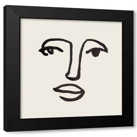Subtle Expression V Black Modern Wood Framed Art Print by Warren, Annie