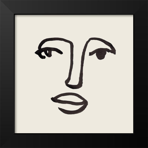 Subtle Expression V Black Modern Wood Framed Art Print by Warren, Annie