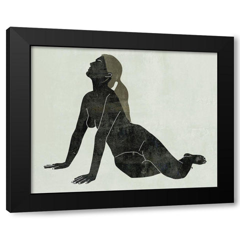 Folded Figure IV Black Modern Wood Framed Art Print by Wang, Melissa