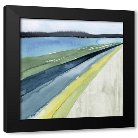 Pastel Perspective I Black Modern Wood Framed Art Print with Double Matting by Popp, Grace