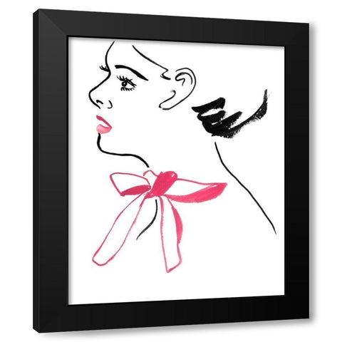 Blossom I Black Modern Wood Framed Art Print with Double Matting by Wang, Melissa
