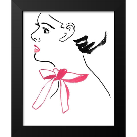 Blossom I Black Modern Wood Framed Art Print by Wang, Melissa