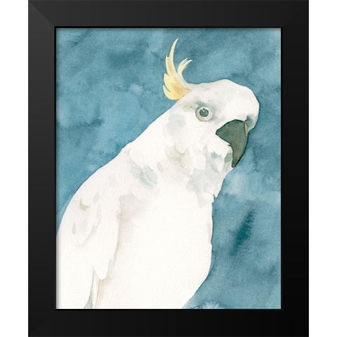 Cockatoo Portrait I Black Modern Wood Framed Art Print by Caroline, Emma