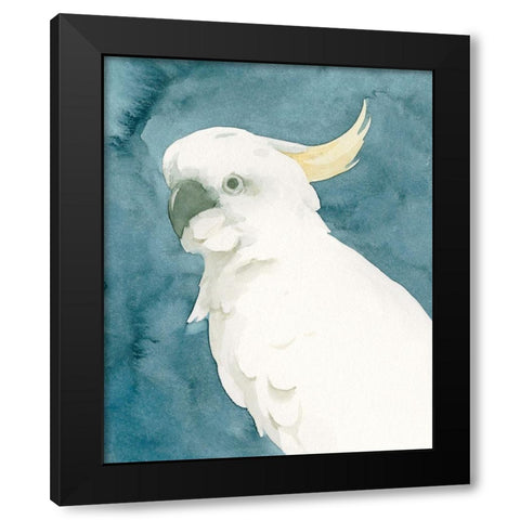 Cockatoo Portrait II Black Modern Wood Framed Art Print by Caroline, Emma