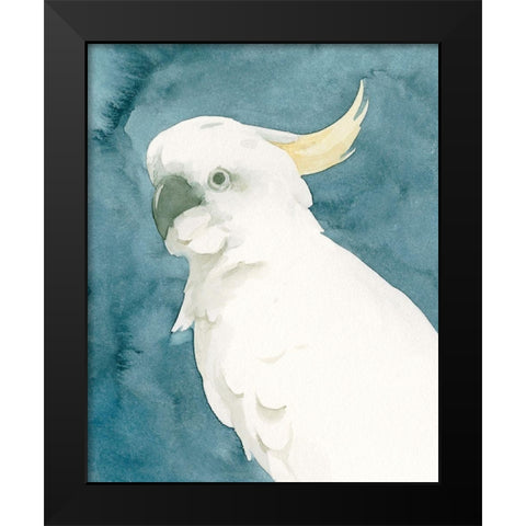 Cockatoo Portrait II Black Modern Wood Framed Art Print by Caroline, Emma