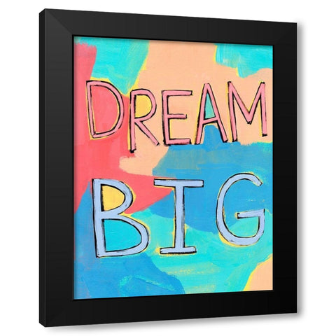 Pep Talk II Black Modern Wood Framed Art Print with Double Matting by Warren, Annie