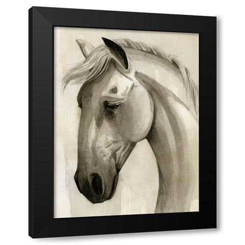 Freckled Pony I Black Modern Wood Framed Art Print with Double Matting by Popp, Grace