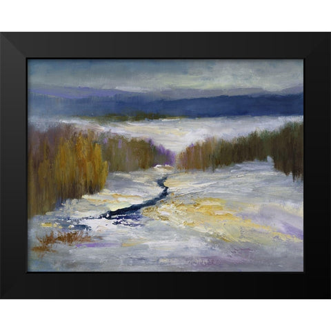 Winter I Black Modern Wood Framed Art Print by Finch, Sheila