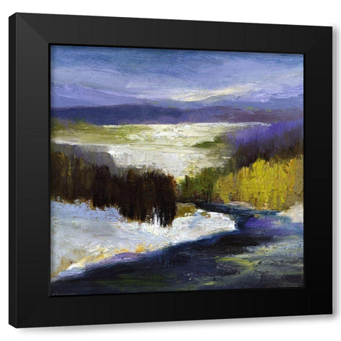 Winter II Black Modern Wood Framed Art Print by Finch, Sheila