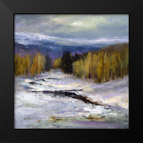 Winter III Black Modern Wood Framed Art Print by Finch, Sheila