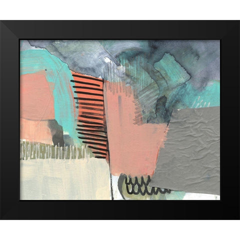 Over-Under And Through I Black Modern Wood Framed Art Print by Goldberger, Jennifer