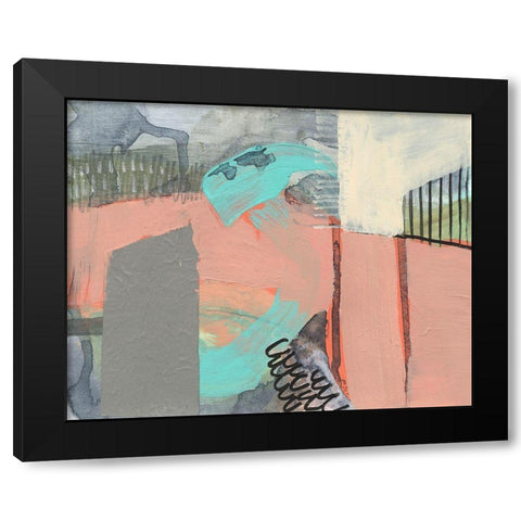 Over-Under And Through IV Black Modern Wood Framed Art Print with Double Matting by Goldberger, Jennifer