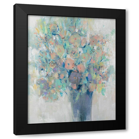 Bouquet II Black Modern Wood Framed Art Print by OToole, Tim