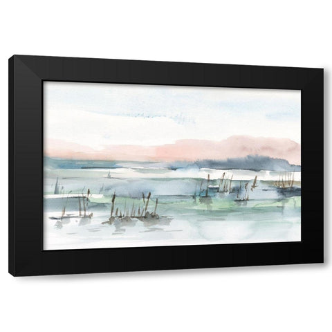 Marsh Cattails I Black Modern Wood Framed Art Print with Double Matting by Harper, Ethan
