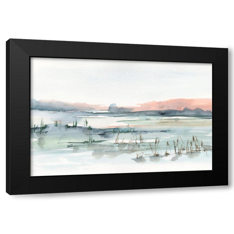 Marsh Cattails II Black Modern Wood Framed Art Print with Double Matting by Harper, Ethan