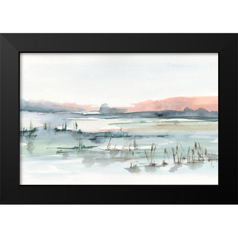 Marsh Cattails II Black Modern Wood Framed Art Print by Harper, Ethan