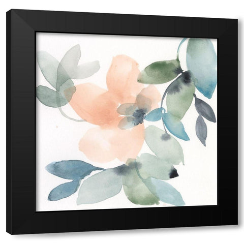 Water and Petals IV Black Modern Wood Framed Art Print with Double Matting by Goldberger, Jennifer