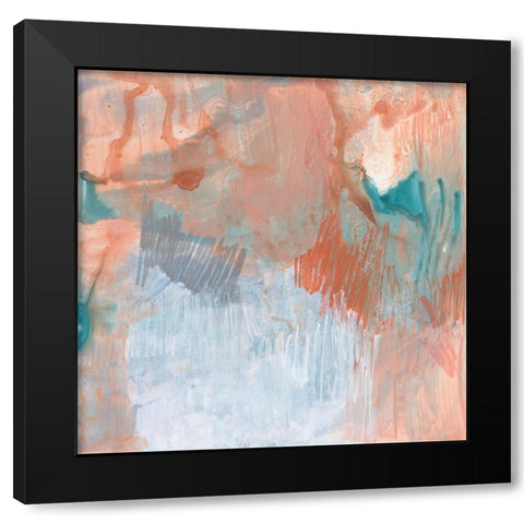 Coral Escape I Black Modern Wood Framed Art Print with Double Matting by Goldberger, Jennifer