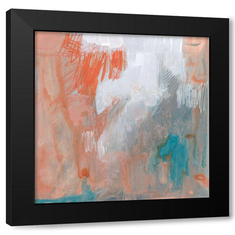 Coral Escape II Black Modern Wood Framed Art Print with Double Matting by Goldberger, Jennifer