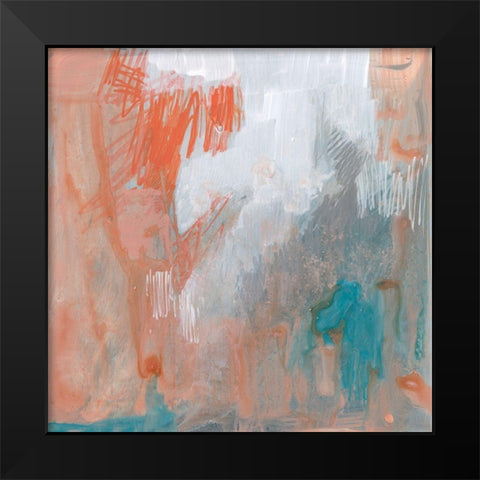 Coral Escape II Black Modern Wood Framed Art Print by Goldberger, Jennifer