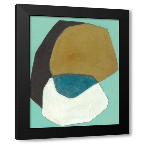 Boulder I Black Modern Wood Framed Art Print with Double Matting by Fuchs, Jodi