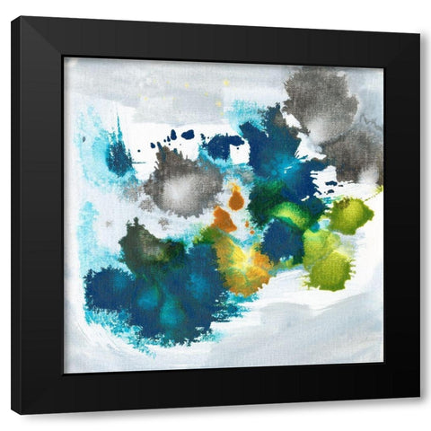 Color Fuse I Black Modern Wood Framed Art Print by Fuchs, Jodi