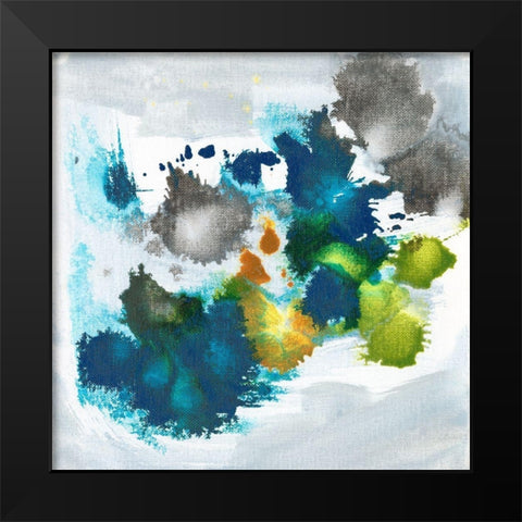 Color Fuse I Black Modern Wood Framed Art Print by Fuchs, Jodi
