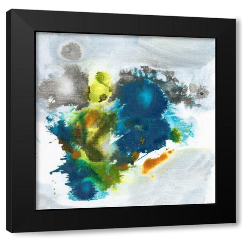 Color Fuse II Black Modern Wood Framed Art Print with Double Matting by Fuchs, Jodi