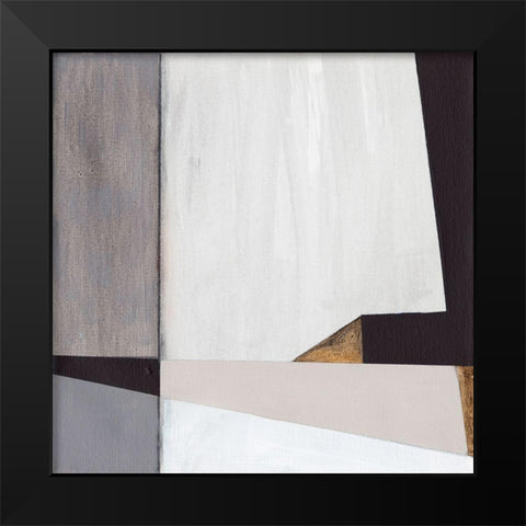 Neutral Geometrics II Black Modern Wood Framed Art Print by Fuchs, Jodi